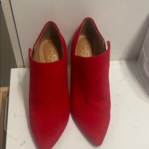 Jessica Simpson Red Ankle Booties